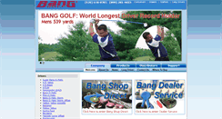 Desktop Screenshot of banggolf.com